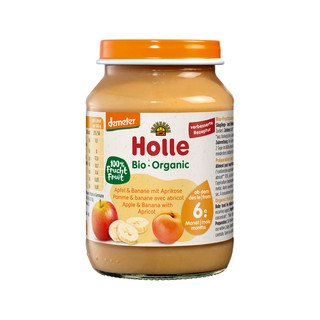 Holle Babyfood Apfel und Banane mit Aprikose Kindernahrung, Demeter 190ml