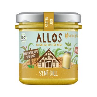 Allos Saatenliebe Senf Dill Brotaufstrich, EU Bio 135g