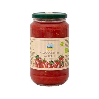 Terra Verde Geschälte Tomatenwürfel, EU Bio 520 g