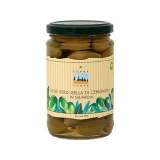 Olive Terra Verde Bella di Cerignola in Salamoia, Biologico UE 280 ml