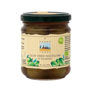 Terra Verde Olive verdi Nocellara in Salamoia, EU Bio 190ml