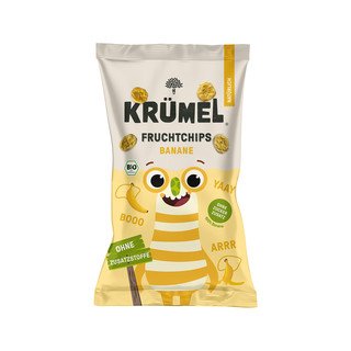 KRÜMEL Fruchtchips Banane, EU Bio 15g