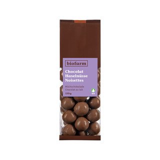 Biofarm Chocolat Haselnüsse, Bio Knospe 150g