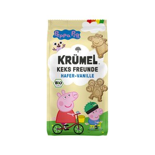 KRÜMEL Keks Freunde Hafer-Vanille, Peppa Pig, EU Bio 125g