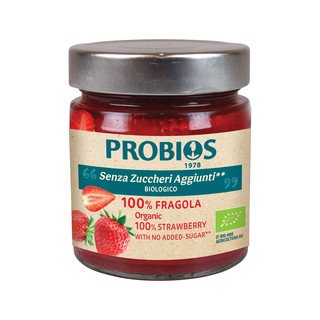 Probios Purea di Fragola al 100%, Biologico UE 215 g