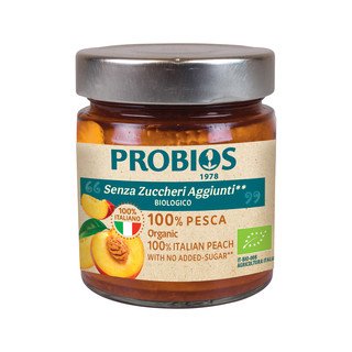 Probios Purea di Pesca al 100%, Biologico UE, 215 g