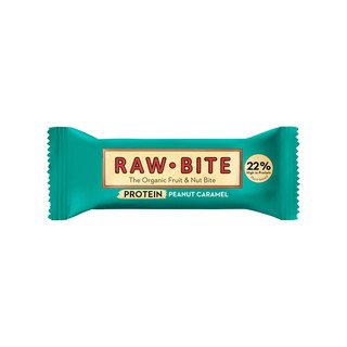 Rawbite Rohkostriegel Protein Peanut Caramel, EU Bio 45g