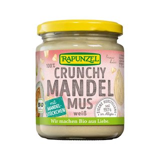 Rapunzel Crunchy Mandelmus weiss, EU Bio 250g