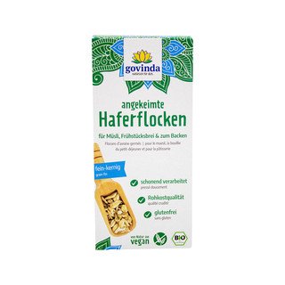 Govinda Angekeimte Haferflocken, EU Bio 250g