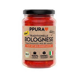 PPURA Sugo Bolognese mit Rindfleisch, CH Bio 340 g
