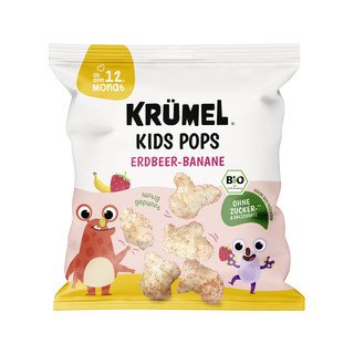 KRÜMEL Kids Pops Erdbeer-Banane, EU Bio 20g