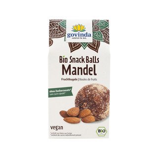 Govinda Snack Balls Mandel, EU Bio 100g