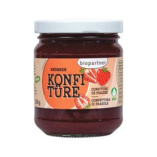 Bio Partner Erdbeer-Konfitüre, Bio Knospe 250g