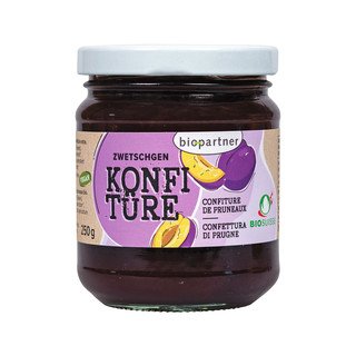 Bio Partner Zwetschgen-Konfitüre, Bio Knospe Schweiz 250g