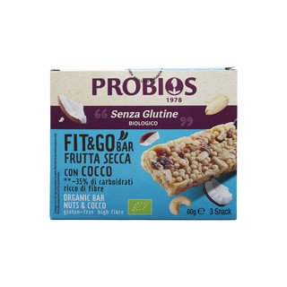 PROBIOS Bar Arachidi e Cocco, Biologico UE 3 x 25 g