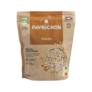 Favrichon Crunchy-Müsli Nature, EU Bio 500g