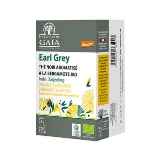 Les Jardins de Gaïa Earl Grey, Schwarztee, Demeter/Fairer Handel 20 Btl