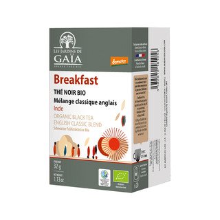 Les Jardins de Gaïa Breakfast, Schwarztee, Demeter/Fairer Handel 20 Btl