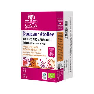 Les Jardins de Gaïa Rooibos mit Gewürzen & Orange, Gewürztee, 30 Btl