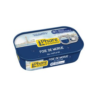 Phare d'Eckmühl Fegato di merluzzo naturale, senza certificazione 121g
