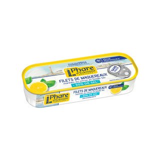 Filetti di sgombro Phare d'Eckmühl al limone e basilico, contenuto di sale ridotto, senza certificazione 130 ml