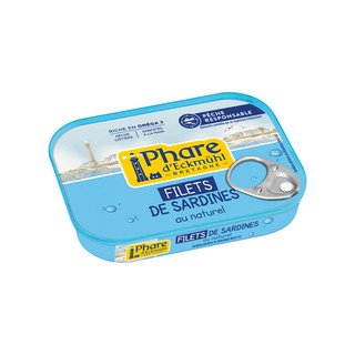 Phare d'Eckmühl Filetti di sardine naturali, senza certificazione 100 ml