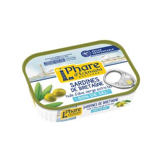 Phare d'Eckmühl Sardine in olio extravergine di oliva biologico, poco salate, senza certificazione 115 g
