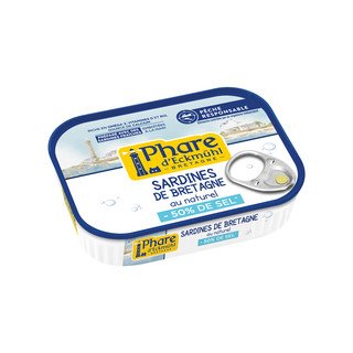 Phare d'Eckmühl Sardine naturali, poco salate, senza certificazione 115 ml