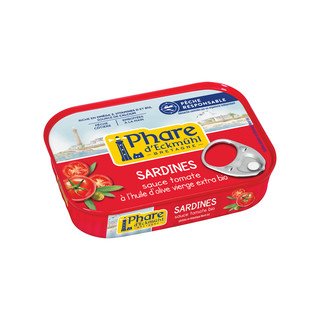 Phare d'Eckmühl Sardine in Salsa di Pomodoro Biologica e Olio Extravergine di Oliva Biologico, senza certificazione 135ml