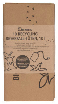 Sacs de déchets organiques MEMO 10 L - 10 pièces, 1 pièce