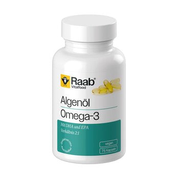 RAAB VITALFOOD Olio di Alghe Omega-3 Convenzionale 75 Capsule