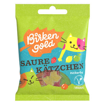 BIRKENGOLD Sour Kittens senza gelatina convenzionali 50 g