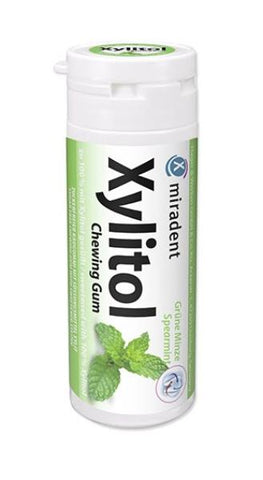 MIRADENT Xylitol Kaugummi Spearmint 30 Stk