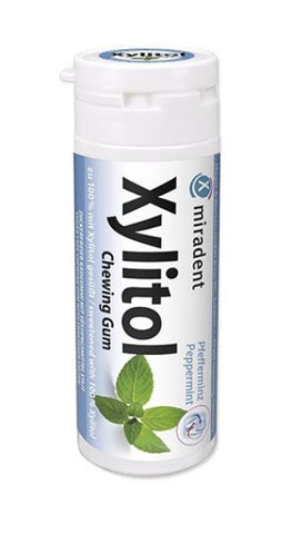 MIRADENT Xylitol Kaugummi Mint 30 Stk