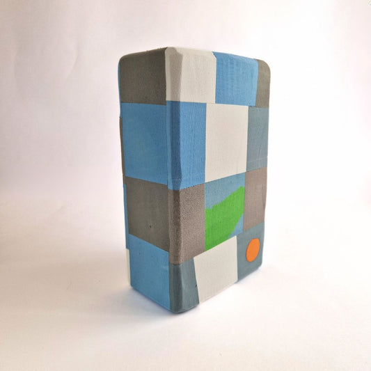 Recycelter Yogablock Eis Klein