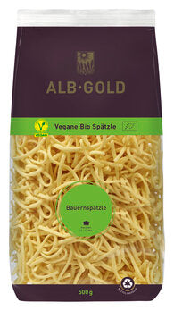 ALBGOLD Spaetzle fermier vegan 500 g