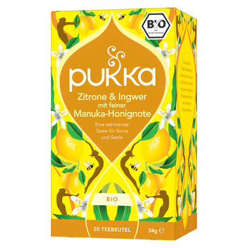 PUKKA Zitrone, Ingwer & Manuka-Honig Bio-Kräutertee 20x1,6 g