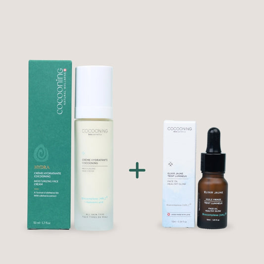 Duo Crème  hydratante + Elixir jaune deluxe