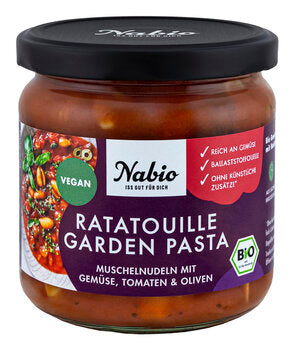 NABIO Repas prêt à réchauffer Ratatouille Garden Pasta 350 g