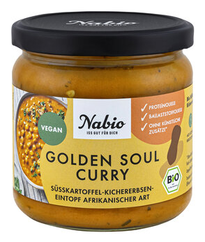 NABIO Repas prêt Golden Soul Curry 350 g