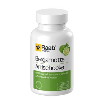 RAAB VITALFOOD Bergamotto-Carciofo con Colina Capsule da 100 pezzi