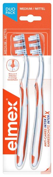 ELMEX KARIESSCHUTZ InterX Mittel ZahnbÃ¼rste Duo