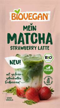 BIOVEGAN Il Mio Matcha Fragola Latte 9g