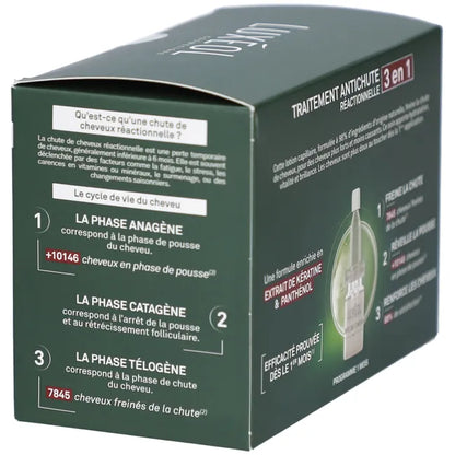 Luxéol Chute de cheveux réactionnelle 3en1 (fioles)