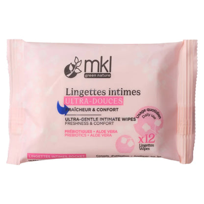 MKL GREEN NATURE - Lingettes Intimes Ultra-douces x12 Wipes