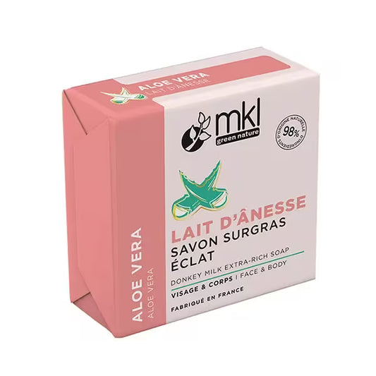 MKL GREEN NATURE – Organic Donkey Milk Nourishing Soap – Aloe Vera 100 g