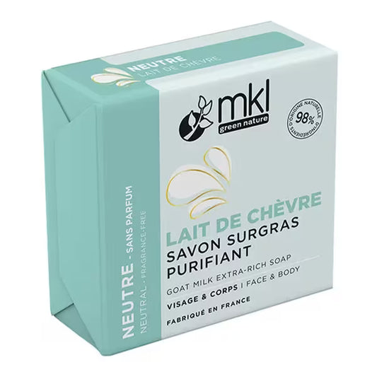 MKL GREEN NATURE – Organic Goat Milk Extra-Gentle Soap – Fragrance-Free (100 g)