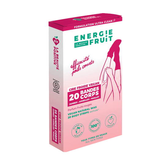 BANDES DE CIRE FROIDE NATURELLES VISAGE FRUITS ROUGES