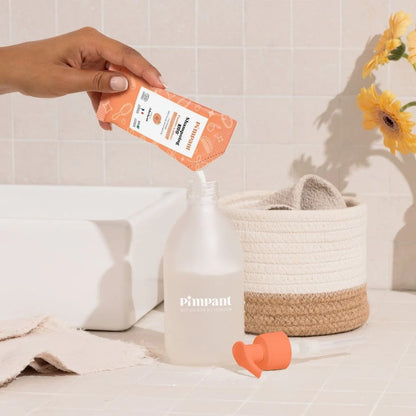 PIMPANT – Kids Apricot Powder-to-Liquid Shampoo Discovery Kit (1 Bottle + 1 Refill)