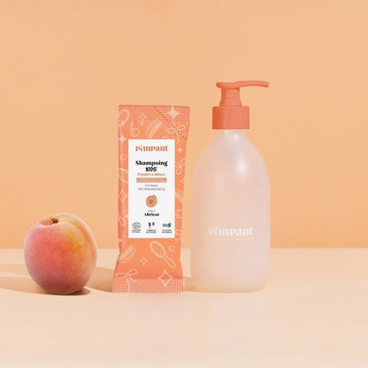 PIMPANT – Kids Apricot Powder-to-Liquid Shampoo Discovery Kit (1 Bottle + 1 Refill)